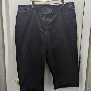 Kim Rogers Black Capris Size 16 Petite